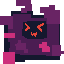 APP ICON: BabelEater. IMAGE DESCRIPTION: A crunched-down representation of BabelEater. They're a pixelated, amorphous blob with a purple body and light-purple and pink tentacles. In the body, there's a darker pit, and in it, a red face shows an excited expression.