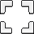 APP ICON: CLEANUP Classic. WARNING: This app is not suitable for blind or vision-impaired users. IMAGE DESCRIPTION: Four corners of a square, highlighted in white, representing the in-game cursor.